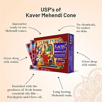 Picture of Indian Product Kaveri Mahendi Cone 1box 12pcs