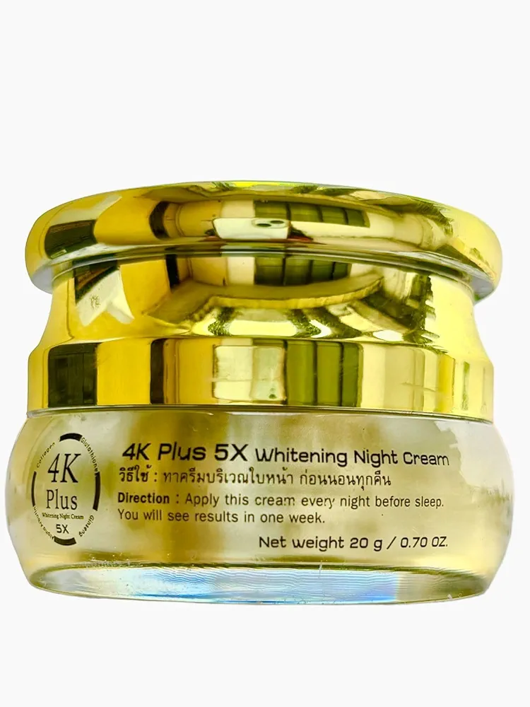 Picture of International Thailand Product 4k Plus Whitening Night Cream 5x - 20 Gm For Used male /female