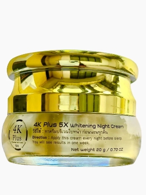 Picture of International Thailand Product 4k Plus Whitening Night Cream 5x - 20 Gm For Used male /female