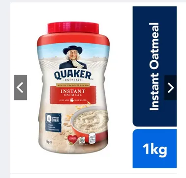 Picture of Quaker Instant Oatmeal oats Malaysian 1Kg