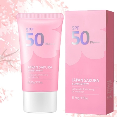 Picture of Laiku Japan Sakura Sunscreen SPF 50PS+++ waterproof Sunblock -50 Gm Used For Male/female