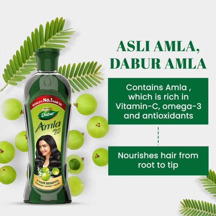 Picture of Indian product Dabur Amla Hair Oil used For Male/female 275 Ml