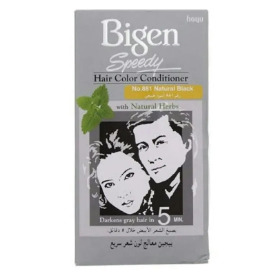 Picture of International Thailand Product Bigen Speedy Hair colour (No..881) Natural Black With Natural Herbs Used For male /female