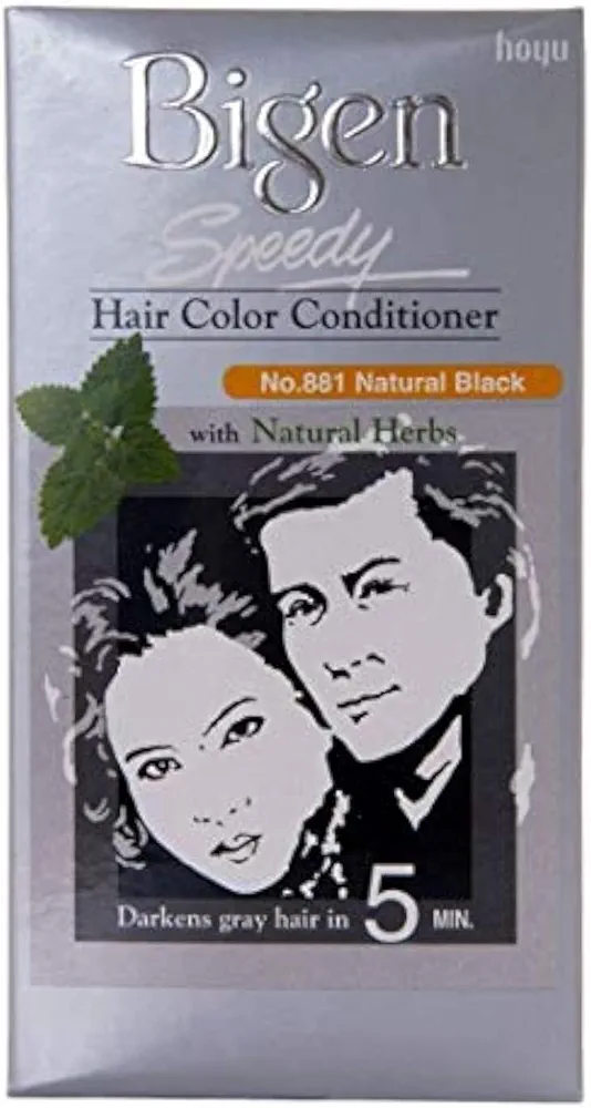 Picture of International Thailand Product Bigen Speedy Hair colour (No..881) Natural Black With Natural Herbs Used For male /female