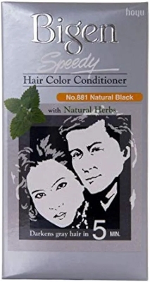 Picture of International Thailand Product Bigen Speedy Hair colour (No..881) Natural Black With Natural Herbs Used For male /female