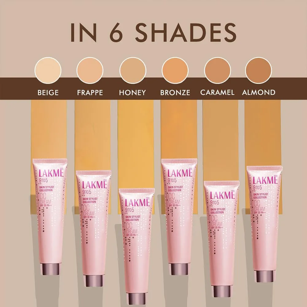 Picture of International Indian Product Lakme 9 To 5 Cc cream Complexion care cream SPF 30 PA++(BRONZE) 30 Gm