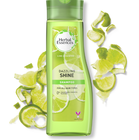 Picture of International France product Herbal Essences Dazzling Shine For All Hair Types Shampoo Used For male /female-400 Ml