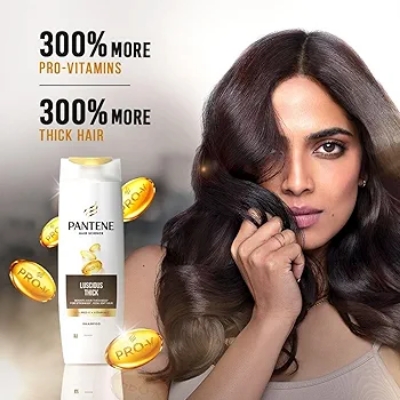 Picture of Indian Product Luscious Thick With Pro-v + Vitamin C Shampoo Used For male /female -340 Ml