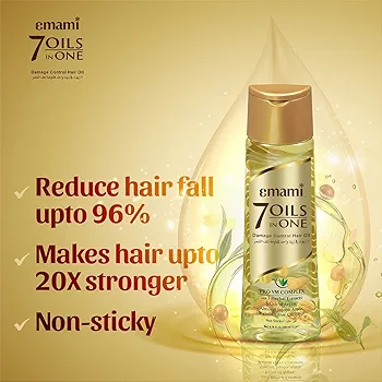 Picture of Indian Product Emami 7 Oils In one Hair oil used For male /female -200 Ml