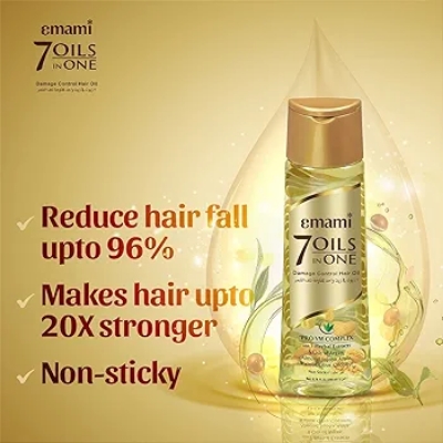 Picture of Indian Product Emami 7 Oils In one Hair oil used For male /female -200 Ml