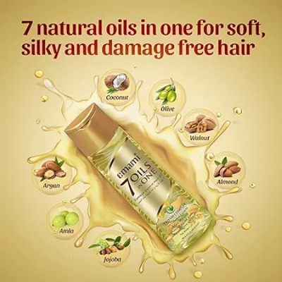 Picture of Indian Product Emami 7 Oils In one Hair oil used For male /female -200 Ml