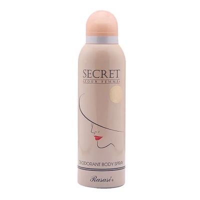 Picture of International UAE product Rasasi Secret Deodorant Body spray For Women -200 Ml