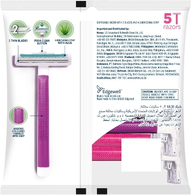 Picture of International Thailand product Schick Intuition Exacta 2 Sensitive Razor (5+2) Used for female