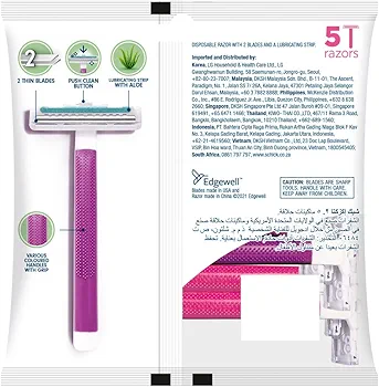 Picture of International Thailand product Schick Intuition Exacta 2 Sensitive Razor (5+2) Used for female