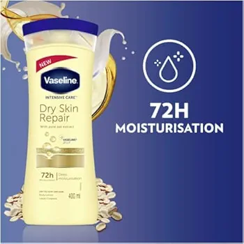 Picture of Indian Product Vaseline Deep Moisture( 48hr) Long lasting Moisturization Vaseline Serum In lotion Used For male /female -400 Ml
