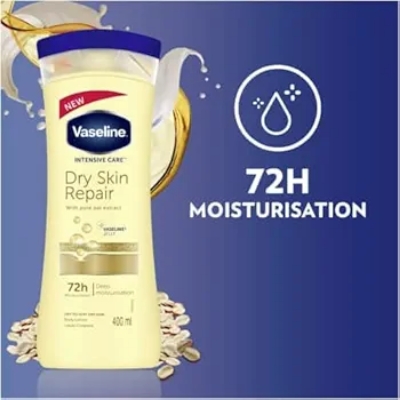 Picture of Indian Product Vaseline Deep Moisture( 48hr) Long lasting Moisturization Vaseline Serum In lotion Used For male /female -400 Ml