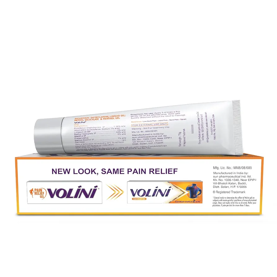Picture of Indian product Volini Pain Relief Gel -75Gm