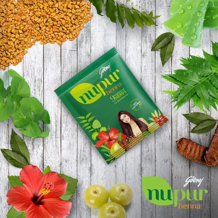 Picture of Indian Product Godrej Nupur Henna 100% pure Henna mehendi -120 Gm