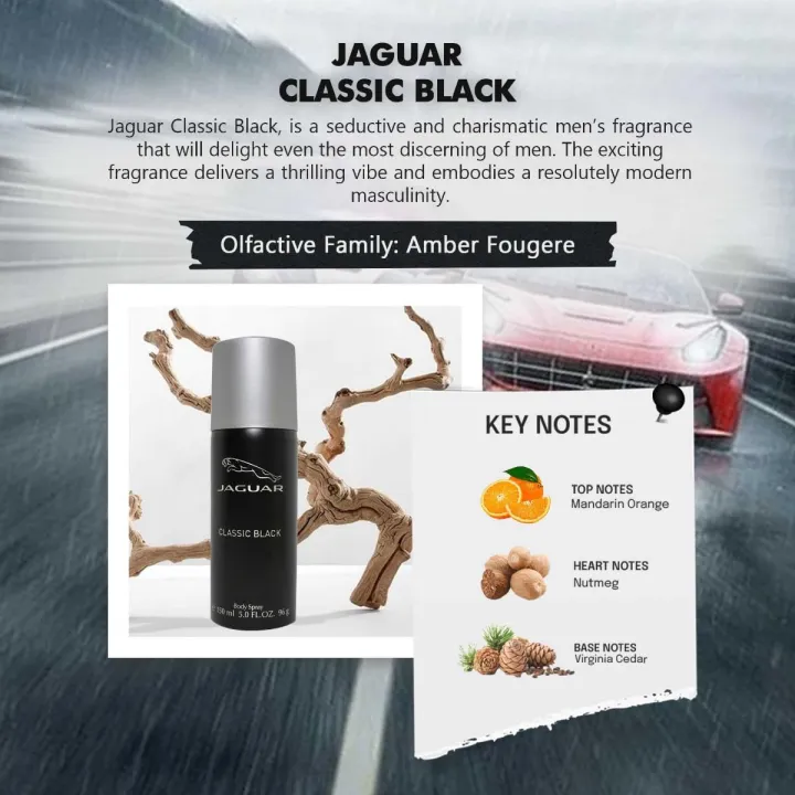Picture of International UAE product Jaguar body spray For men (black colour) 200 Ml