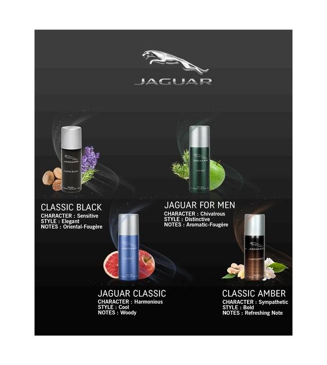 Picture of International UAE product Jaguar body spray For men (black colour) 200 Ml