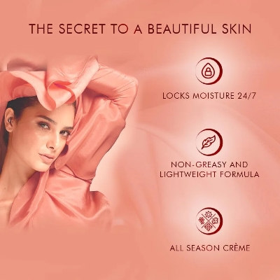 Picture of Indian Product Lakme peach milk soft cream With 24hour Moisture Lock Non- Sticky Face cream used For women.. 50 Gm