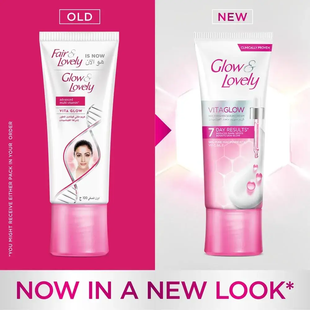 Picture of International UAE Product Fair&Lovely With Glow & Lovely VitaGlow Multivitamin Serum Face Cream Used For Women..100 Ml