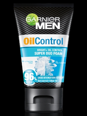 Picture of International Thailand Product Garnier Men Oil Control Bright + Oil Control Super Due Foam Face Wash For Men-100 Ml