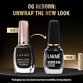 Picture of Indian Product Lakme Ultimate Glam Eyeliner Black Colour (Original product) For women.. 9Ml