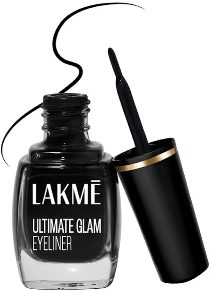 Picture of Indian Product Lakme Ultimate Glam Eyeliner Black Colour (Original product) For women.. 9Ml