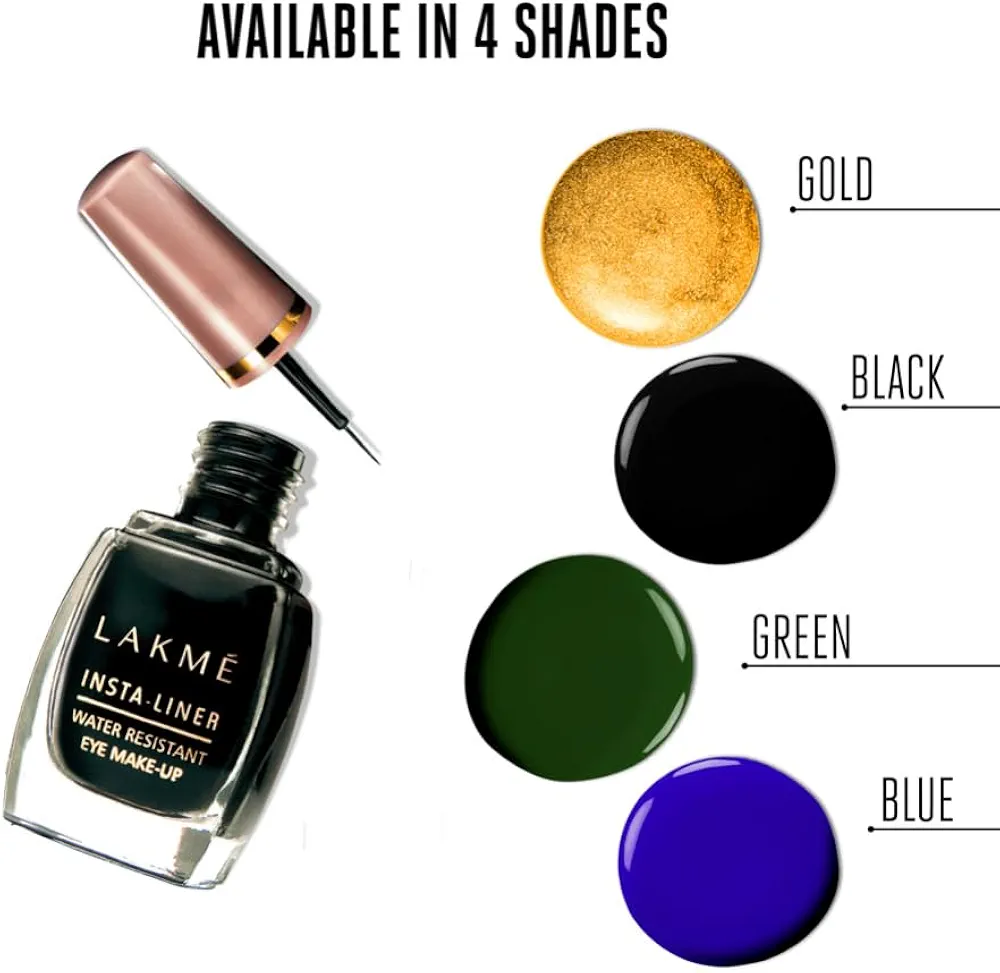 Picture of Indian Product Lakme Ultimate Glam Eyeliner Black Colour (Original product) For women.. 9Ml