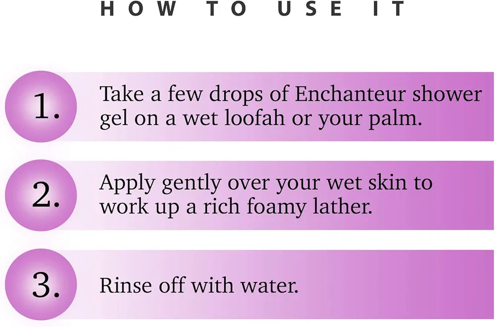 Picture of International Malaysian Product Enchanteur Perfumed Shower Gel Alluring Flavour Used For male /Female...550 Ml