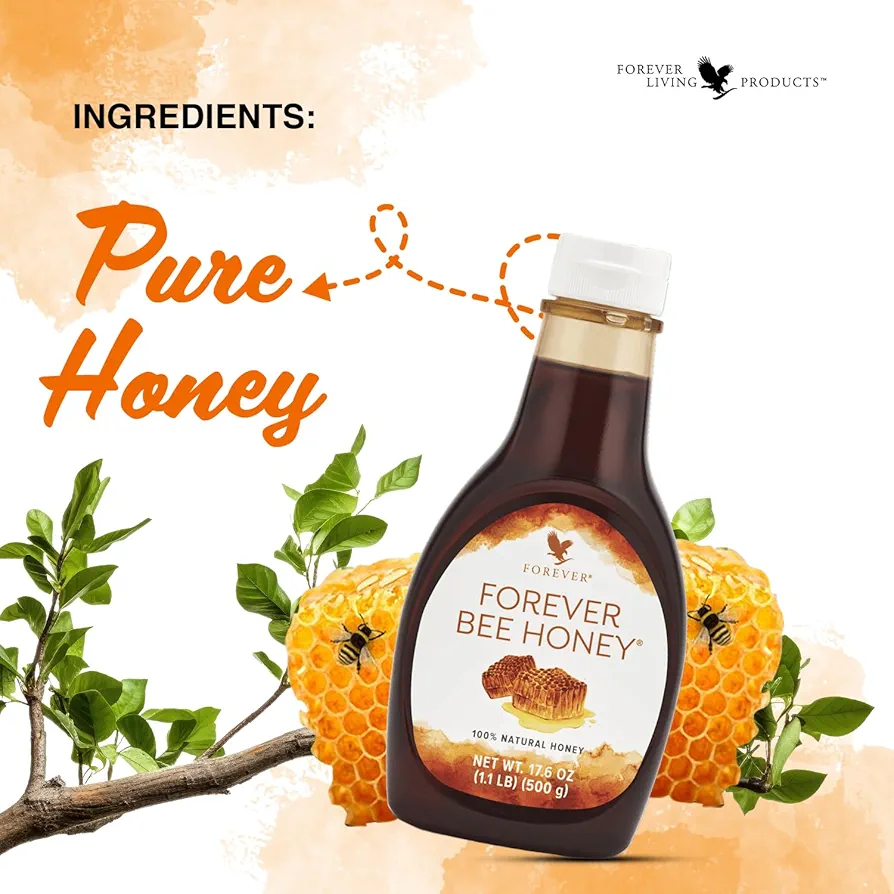 Picture of International American Product Forever Bee Honey Responsibly Harvested Mountain Honey With Rice, Smooth&Complex -500 gm