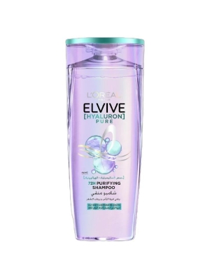 Picture of International Egypt Product Hare Care Loreal Elvive Hayaluron Pure 72hours Purifying Shampoo Used For Male /Female -400 Ml