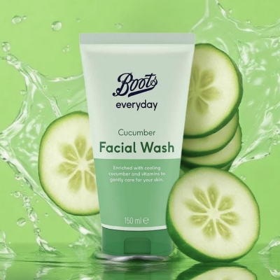 Picture of International UK Product Boots Everyday Cucumber Facial Wash Used For Male /Female -150Ml