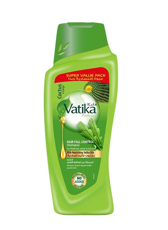 Picture of International UAE Product Vatika Cactus & Gergir Hair Fall Control Shampoo For Weak Hair Used For Male/Female-700Ml