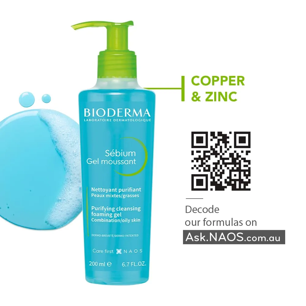 Picture of International France Product Bioderma - Face Cleanser - Sébium - Makeup Removing Cleanser - Skin Purifying - Face Wash for Combination to Oily Skin Used For Male /Female-200Ml