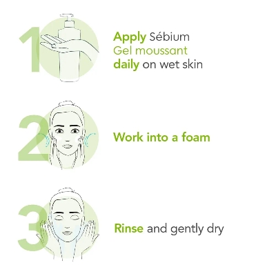 Picture of International France Product Bioderma - Face Cleanser - Sébium - Makeup Removing Cleanser - Skin Purifying - Face Wash for Combination to Oily Skin Used For Male /Female-200Ml