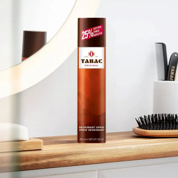 Picture of International Germany Product Tabac Original Deodorant Spray With 24hours Long Lasting Protection Spray Deodorant Body spray Used For Men-250Ml