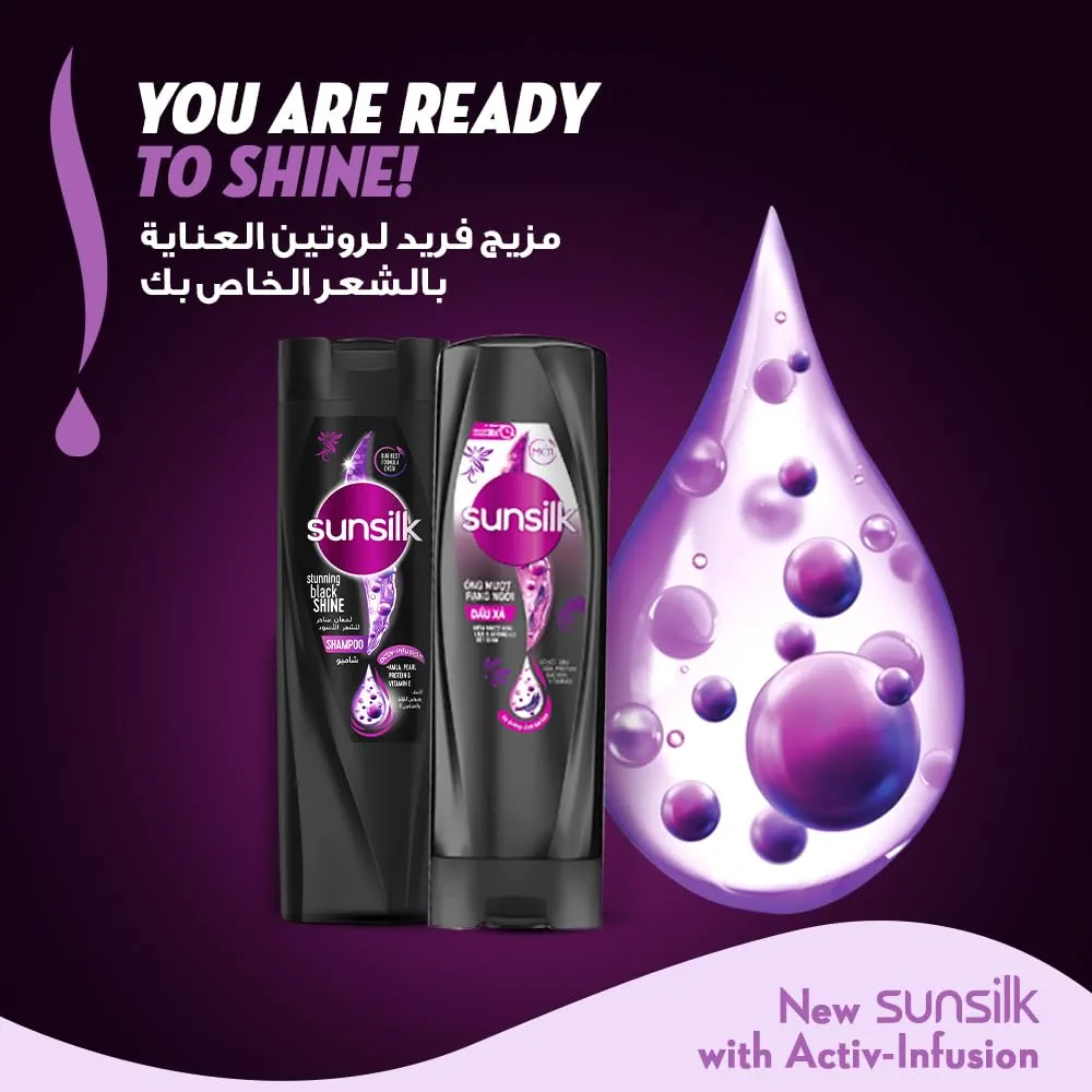 Picture of International UAE Product Sunsilk Stunning Black Shine Shampoo Used For Male /Female-700Ml