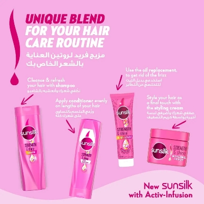 Picture of International UAE Product Sunsilk Strength & Shine shampoo Used For Male /Female-700Ml