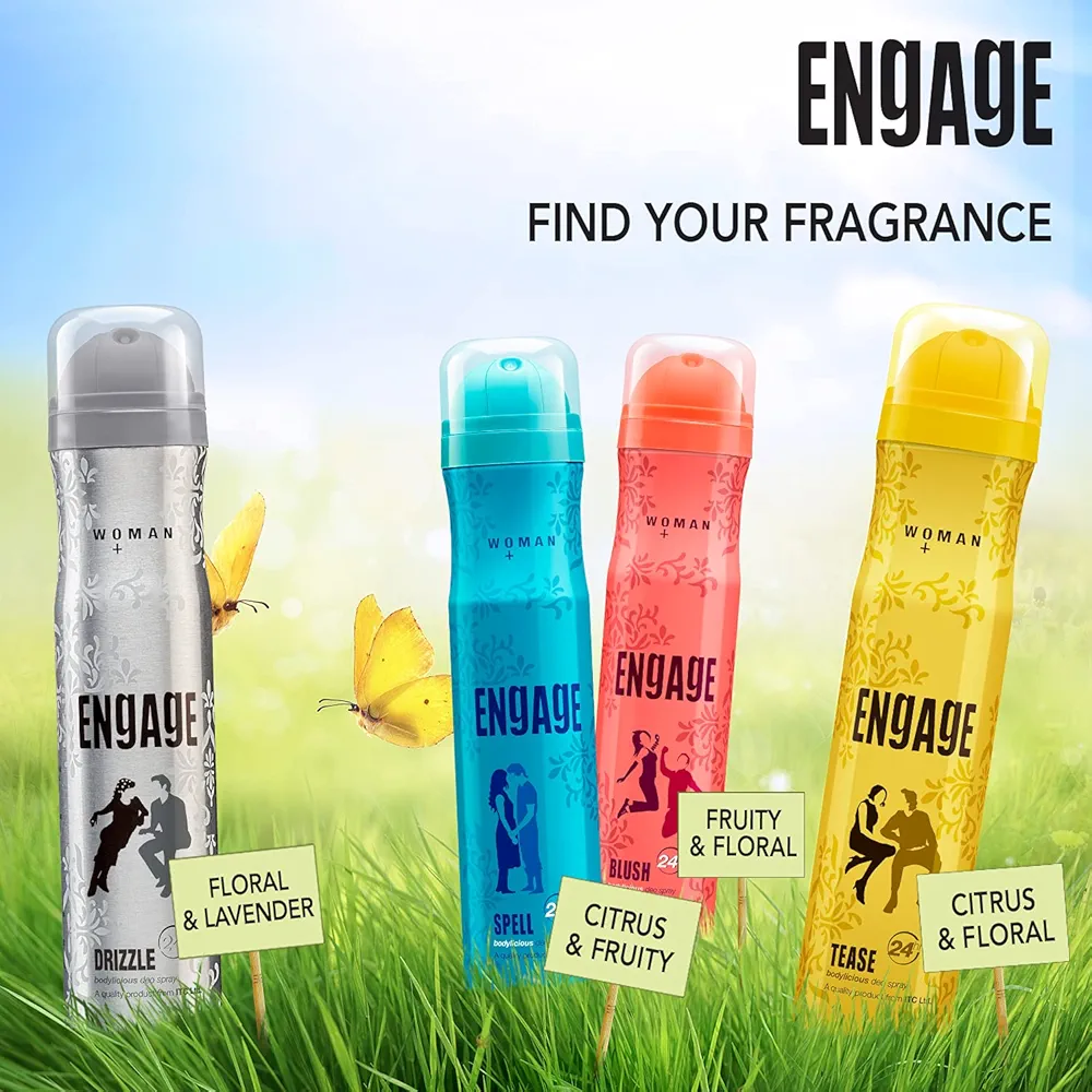 Picture of Indian product Engage Metal Range Drizzle Deodorant 24hous Long Lasting body Spray for Women-150Ml