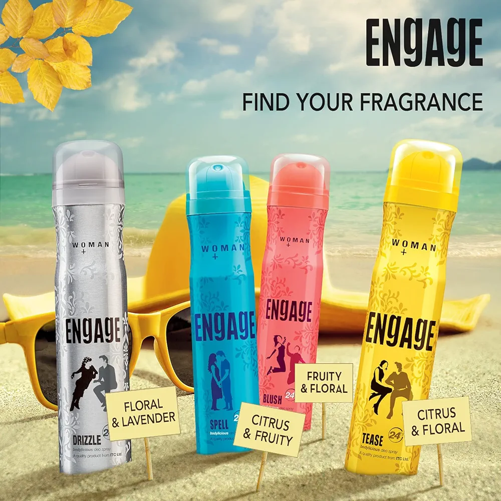 Picture of Indian Product Engage Deodorant Tease 24hous Long Lasting Body Spray For Women -150Ml
