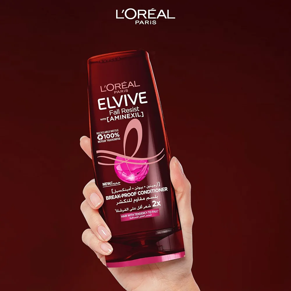 Picture of International Egypt Product Hair Care Loreal Paris Elvive Fall Resist With( Aminexil) Break-proof Conditioner Used For Male/Female-360Ml
