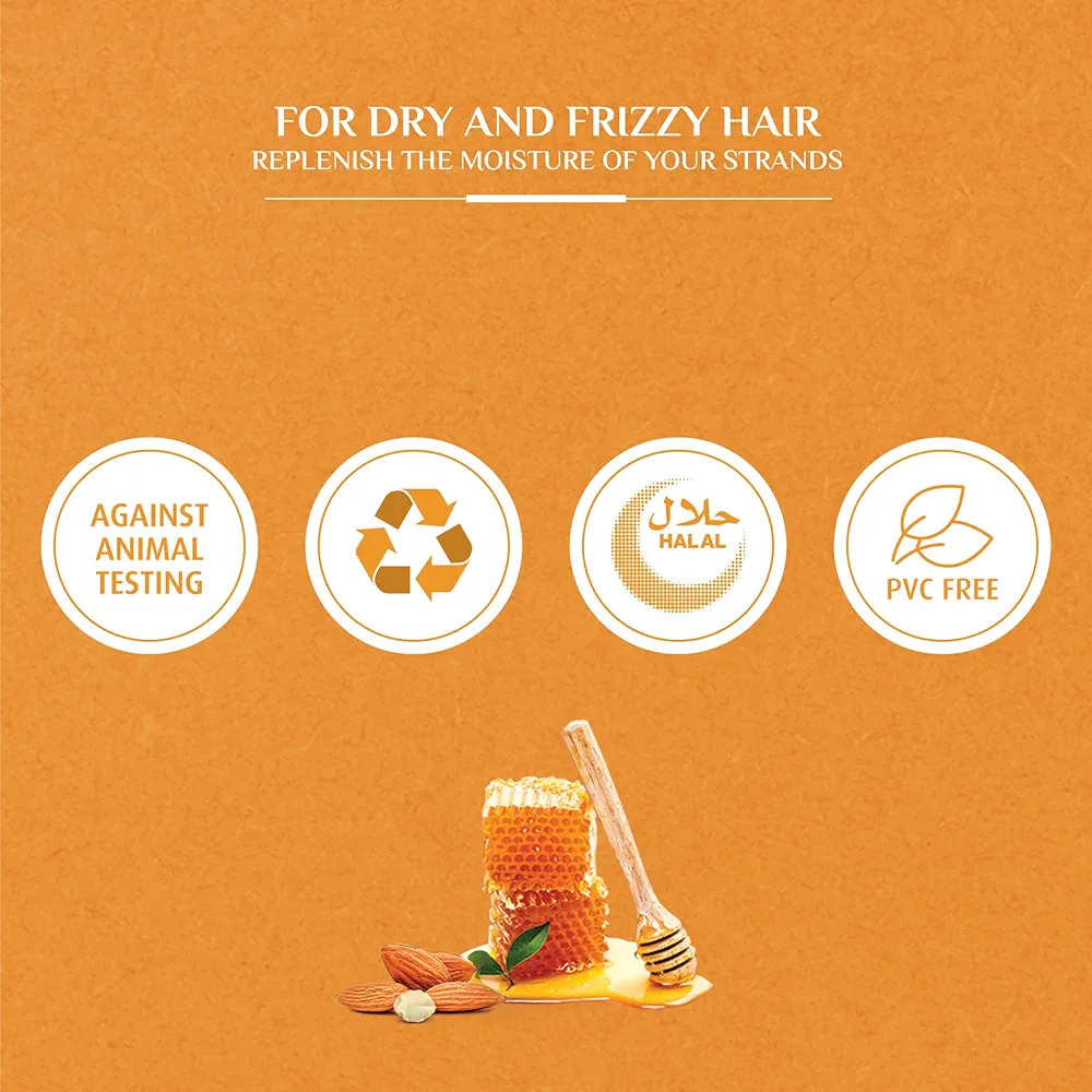 Picture of International UAE Product Vatika Almond & Honey With Moisture Treatment For Dry & Frizzy Hair Shampoo Used For Male /Female-700Ml