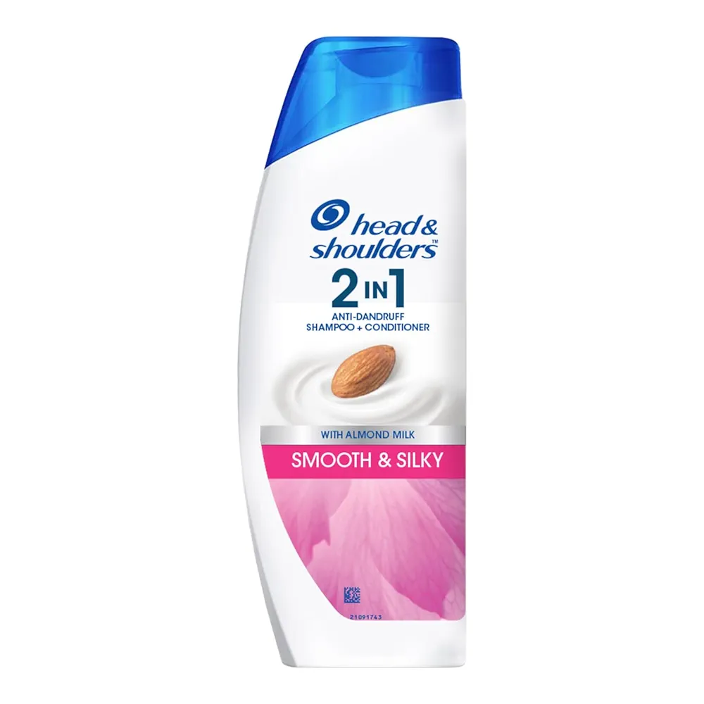 Picture of Indian Product Head & Shoulders Smooth and Silky 2-in-1 Anti Dandruff With Almond Milk Shampoo + Conditioner Used For Male /Female (180ml)