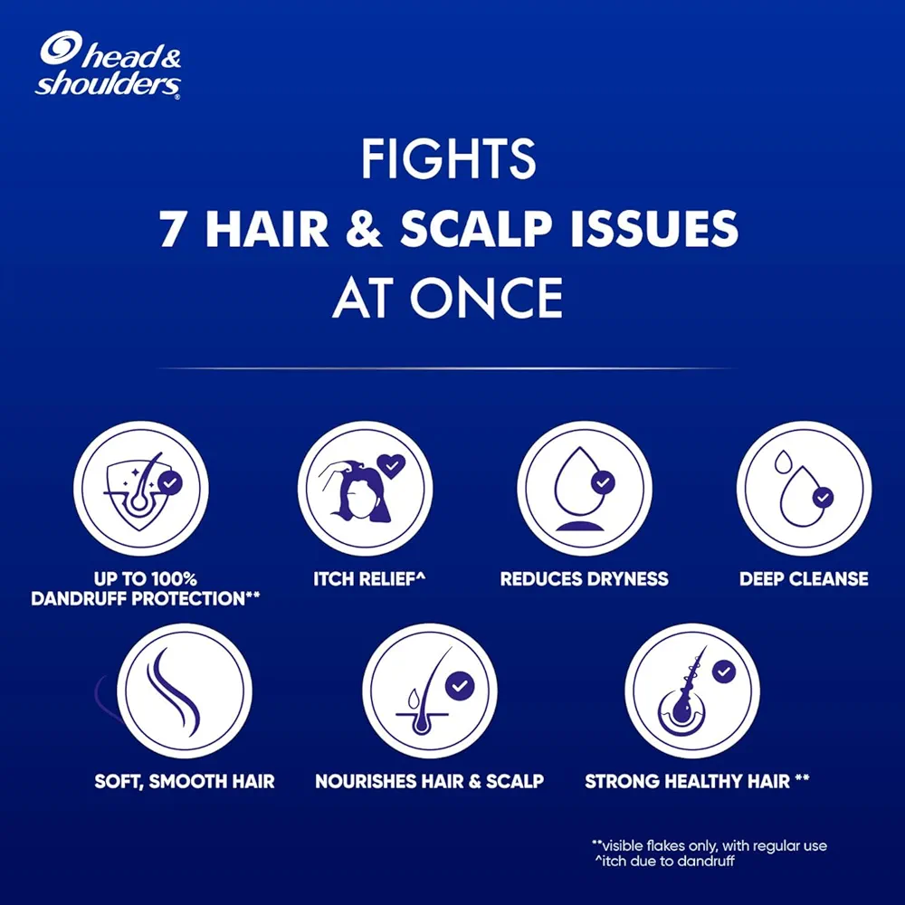 Picture of Indian Product Head & Shoulders 7in1 Anti-dandruff For Multi-action formula, Complete Solution for unhealthy scalp, 7 benefits Shampoo Used For Male/Female- 650ml