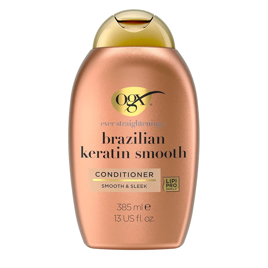 Picture of International Greece Product Ogx Brazilian Keratin With Smooth & Sleek Conditioner Used For Male /Female-385Ml
