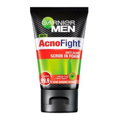 Picture of International Thailand product Garnier Men Acno Fight Anti-Acne (Scrub In Foam) For men.. 100 Ml