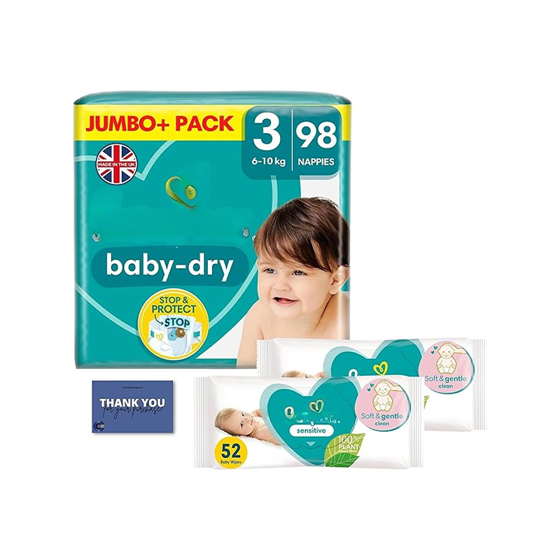 Picture of Pampers Jumbo Pack-3 Belt 6-10kg 100pcs