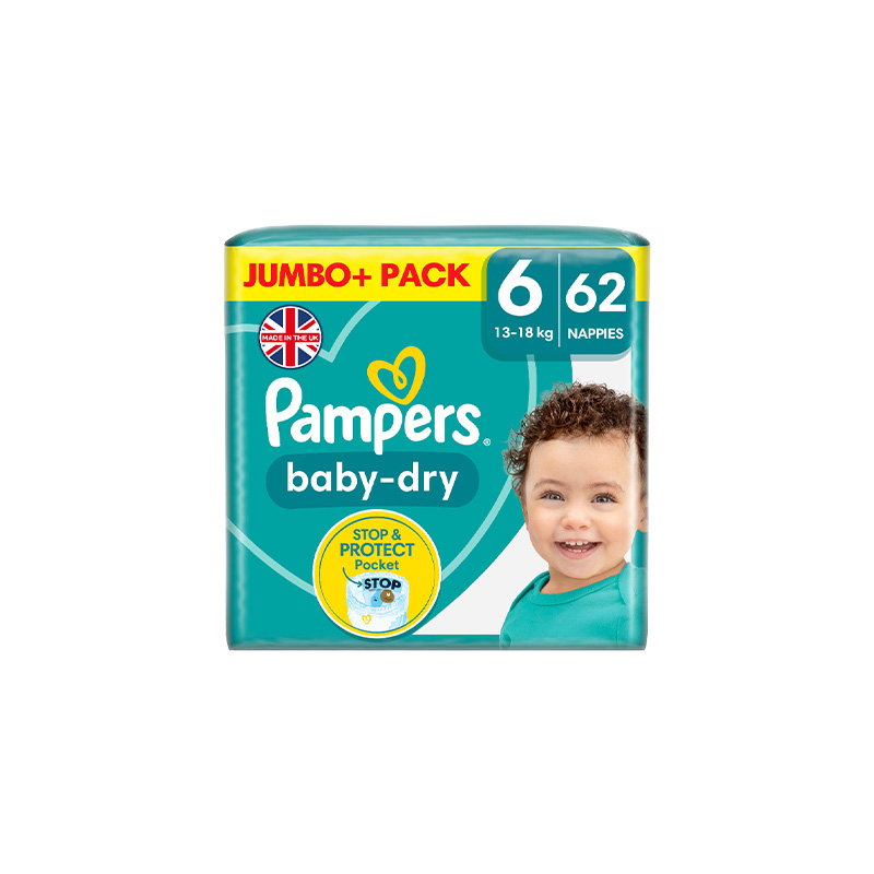 Picture of Pampers Jumbo Pack-6 Belt 13-18kg 62pcs